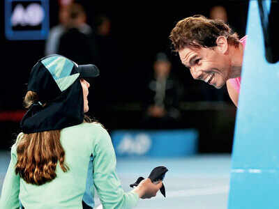 Australian Open: Rafael Nadal seals his victory with a kiss