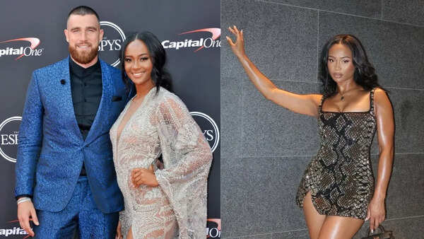 Travis Kelce’s ex Kayla Nicole turns heads in dazzling beaded swimsuit while eyeing Sports Illustrated spotlight
