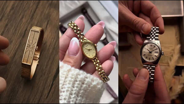 Dainty & slim: Vintage watches are back in style