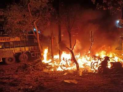 Thane: 15 two-wheelers gutted as fire breaks out in auto garage at Daighar