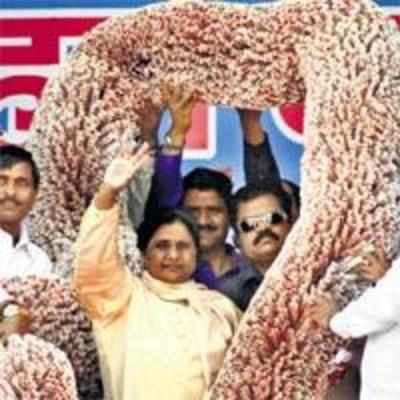 Mayawati gets some respite in garland row