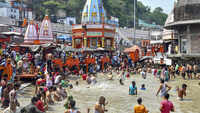 Devotees take holy dip in Ganga after solar eclipse 