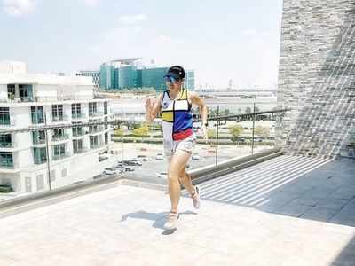 Dubai couple runs 42 kilometres in their 20-metre balcony during home quarantine