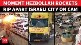 Hezbollah Unleashes Rocket Storm On Israeli City; Huge Fireball, Destruction On Cam