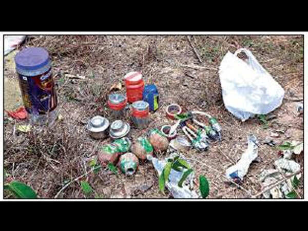 CM Pinarayi Vijayan's hoarding found with crude bombs