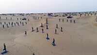 International Yoga Day: Indian Army performs yoga on sand dunes of Jaisalmer 