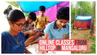 E-education: Students attend online classes from hilltop in Mangaluru 