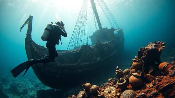 In 1982, a sponge diver spotting 'metal biscuits' on the seabed uncovered a royal ship lost for 3,300 years