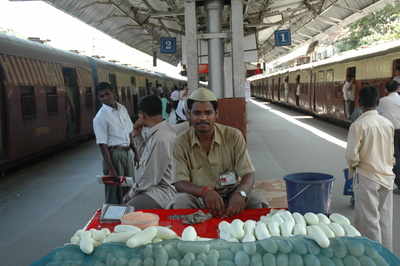 Should
hawkers be allowed in local trains or not? Railways seeks people’s opinion