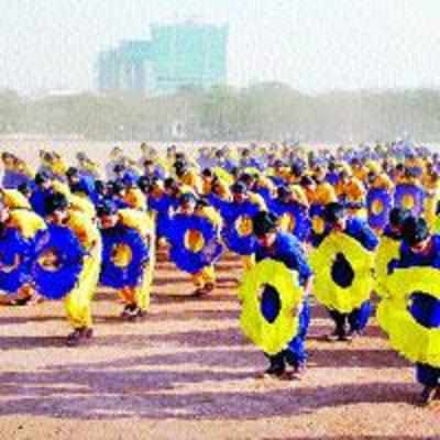 Schools stage colourful march past at sports meet