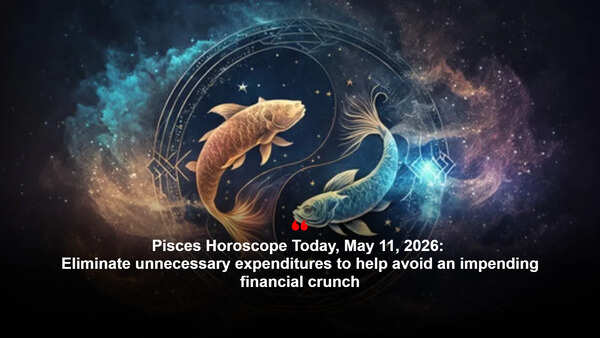 Pisces Horoscope Today, May 11, 2026: Eliminate unnecessary expenditures to help avoid an impending financial crunch