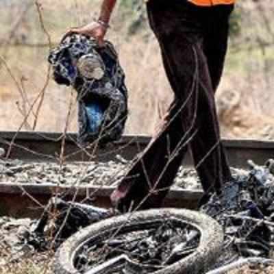 Godavari Express stalled for two hours by a motorcycle