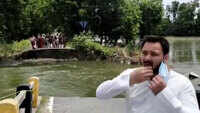 Tejashwi Yadav meets flood-affected people in Chapra 
