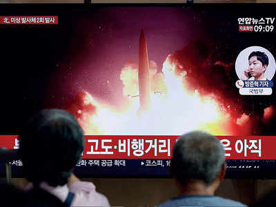 North Korea fires two missiles