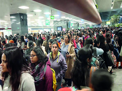 Long queues at Kempegowda International Airport? Those were due to a threat