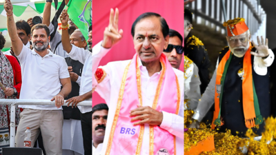 Telangana Exit Poll 2023 Live Updates: Axis My India predicts Congress will sweep Telangana with 68 seats
