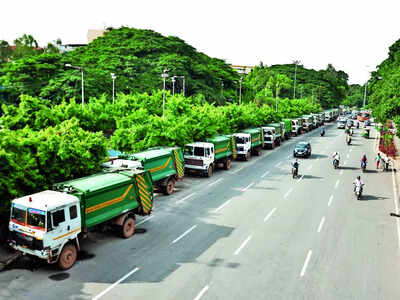 Garbage trucks, raising a stink at all roads they go