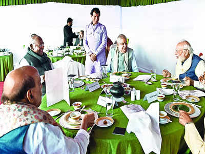 Prime Minister Narendra Modi, Congress president Mallikarjun Kharge enjoy millet lunch together after dog remark furore