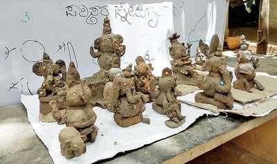 Class act: Students learn the art of green Ganesha