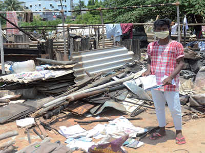 Guest workers come back to homes reduced to ashes