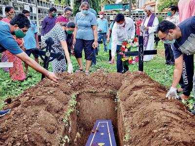 After long, funeral at St Andrew’s Church graveyard