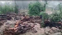 Houses, roads damaged due to cloudburst in Uttarakhand’s Rudraprayag 