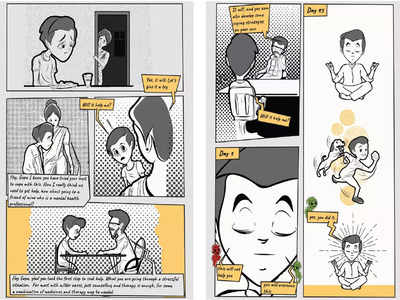 A comic strip to help teens battle the blues