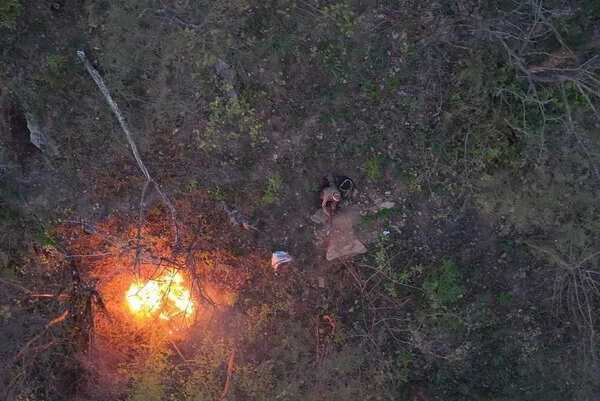 Drone catches man accused of setting forest alight in Rudraprayag