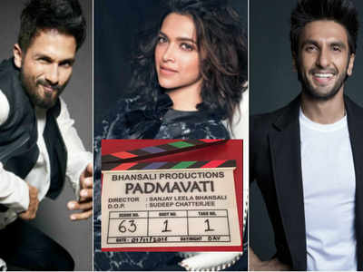 Deepika Padukone, Ranveer Singh and Shahid Kapoor begin shooting for ‘Padmavati’