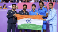 CWG 22: Indian men's table tennis team clinches gold, defeats Singapore 3-1 