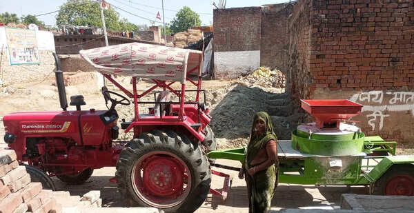 Kaushambi woman breaks farming stereotypes, drives tractor to success