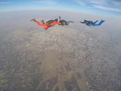 Indian Blade Runner and Kargil War veteran Major DP Singh skydives for the first time