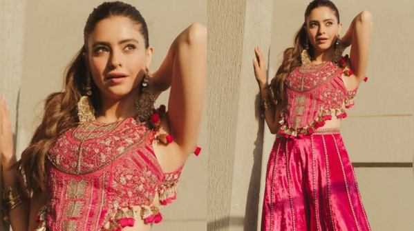 Aamna Sharif in Bright Pink