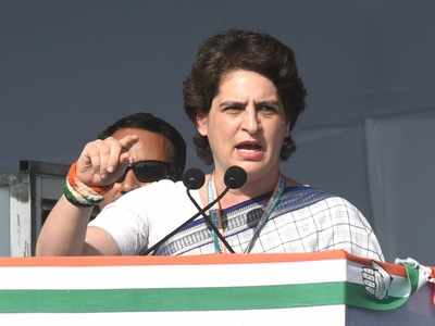 Priyanka Gandhi alleges manhandling by cops on way to residence of ex-IPS officer held for anti-CAA protests