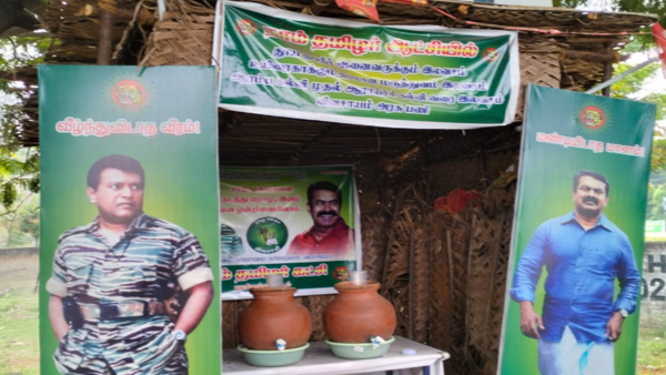 Prabhakaran rubs shoulders with Ambedkar to quench Chennai's summer thirst