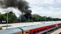 Delhi: Fire breaks out at Nizamuddin railway yard 