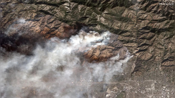 Eaton fire, an on<sub></sub>going wildfire in Altadena