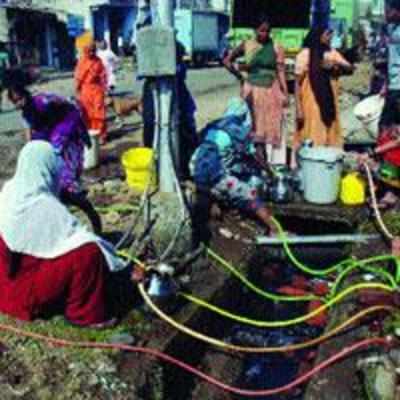 Water shortage haunts residents