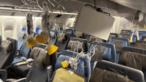 'Saw people ... going completely horizontal': Passengers recount chaos on turbulence-hit flight