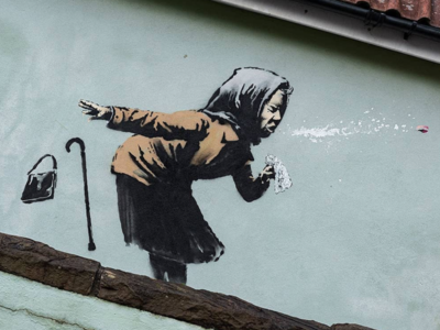 'Aachoo!!' Banksy confirms he created Sneezing Granny artwork on Bristol house