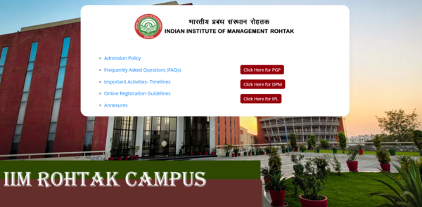 IIM Rohtak releases IPMAT result 2026: Direct link to download scorecards here
