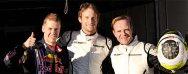 Jenson Button takes pole position!
