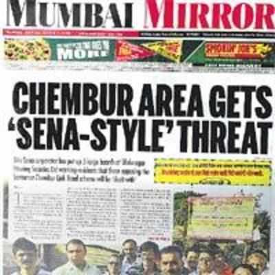 Sena posters brought down in BMC-style