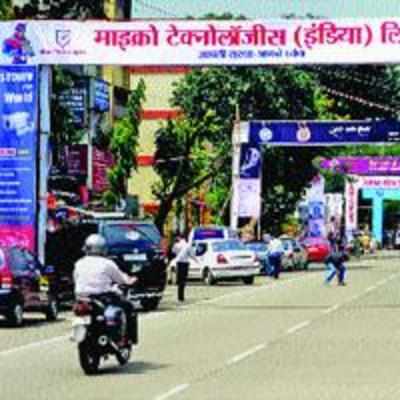 Not all cutouts, posters, hoardings put up on Ganesh mandals are legal