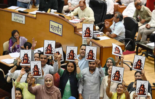 MCD House adjourned twice