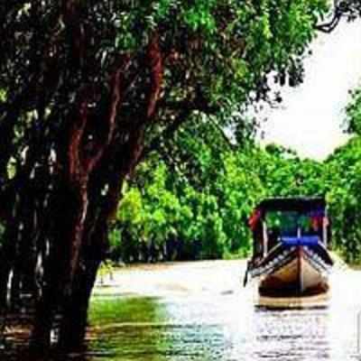 Cambodia: A village on stilts