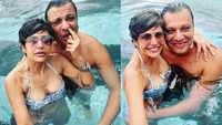 Mandira Bedi shares pool pic with male friend, gets trolled 