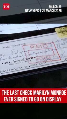 Marilyn Monroe&rsquo;s Final Signed Check Reveals A &lsquo;Different&rsquo; Last Day