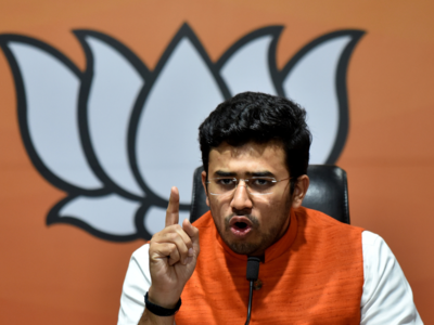 Tejasvi Surya campaigns for BJP in Hyderabad