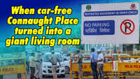 When car-free Connaught Place turned into a giant living room 